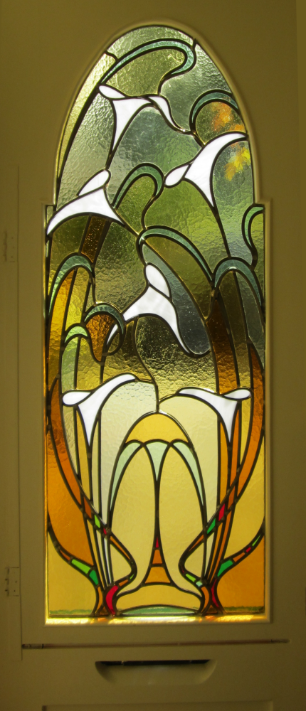 Voordeur arondskelken art nouveau (2013)